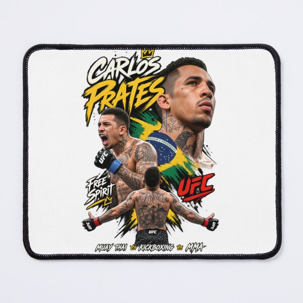 Item preview, Carlos Prates “The Nightmare” MMA Fighter Brazilian Muay Thai Kickboxing UFC Style designed and sold by CatLovers Studio.