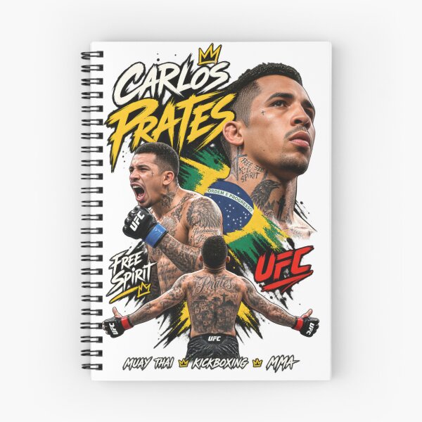 Item preview, Carlos Prates “The Nightmare” MMA Fighter Brazilian Muay Thai Kickboxing UFC Style designed and sold by CatLovers Studio.