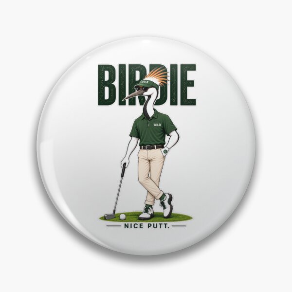 Item preview, Stylish Birdie Golfer Nice Putt Funny Golf Design designed and sold by SILENT JAPAN.