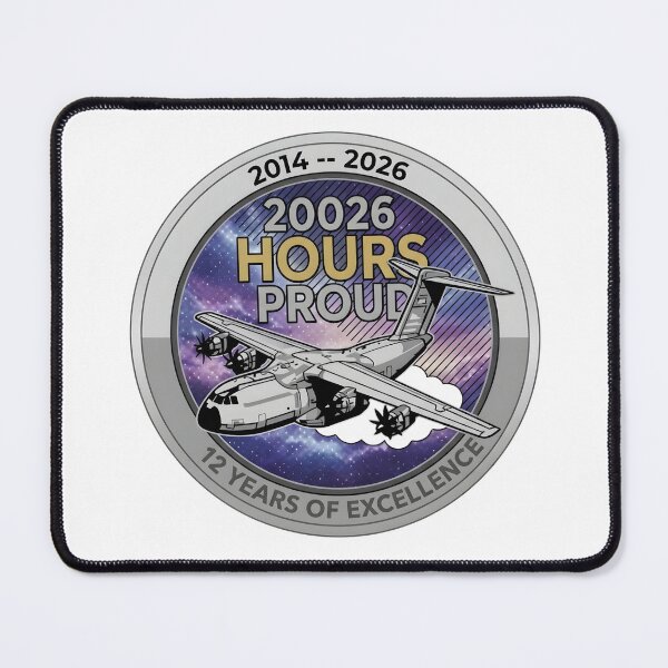 Item preview, A400M Atlas Flight Milestone 20000 Flight Hours Patch designed and sold by CharlieDesings.