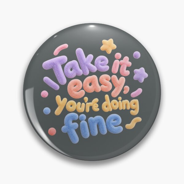 Item preview, Take It Easy You're Doing Fine - Positive Self Care Quote designed and sold by ManggaeJM.