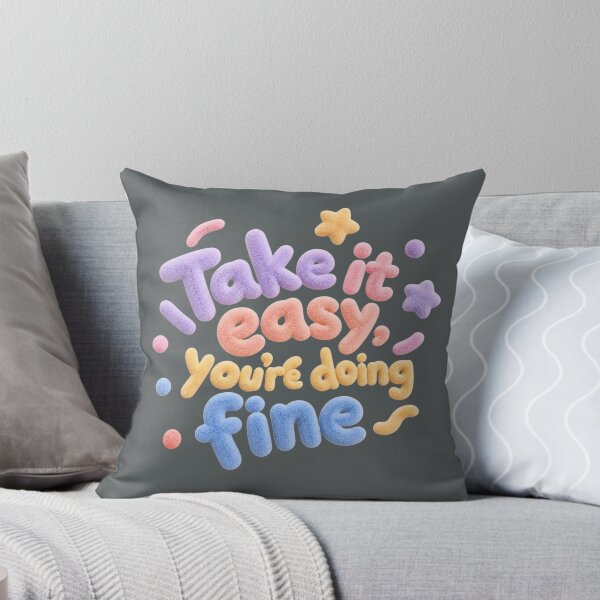 Item preview, Take It Easy You're Doing Fine - Positive Self Care Quote designed and sold by ManggaeJM.
