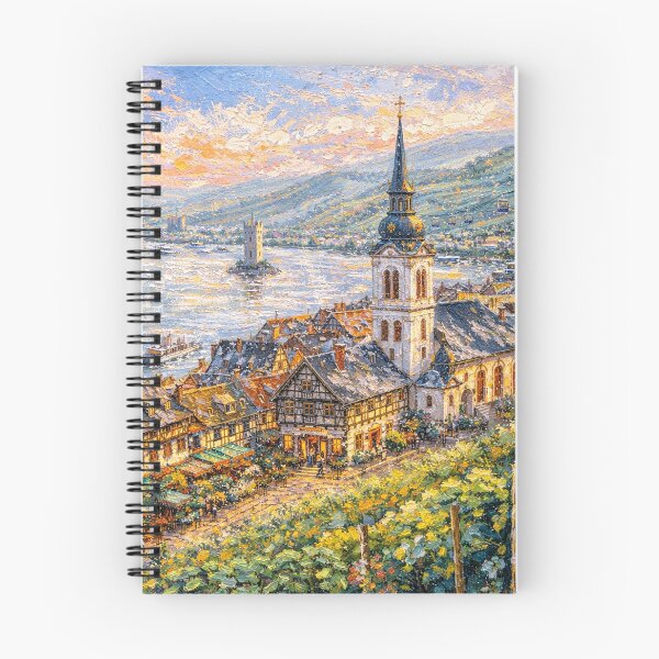 Item preview, A painting of Rüdesheim am Rhein, Germany – A Beautiful place in Europe. designed and sold by GalleryKauffeld.