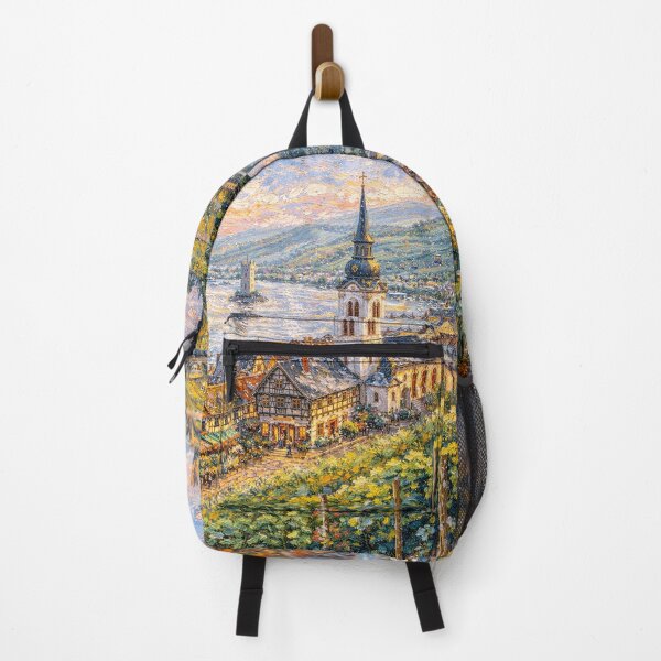 Item preview, A painting of Rüdesheim am Rhein, Germany – A Beautiful place in Europe. designed and sold by GalleryKauffeld.
