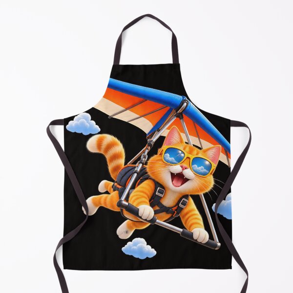Item preview, Hang Gliding Orange Cat designed and sold by ARabbitHole.