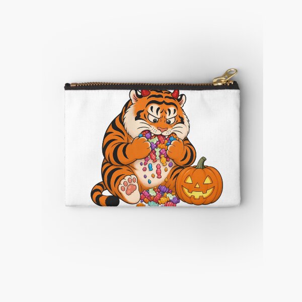 Item preview, Chubby Tiger Halloween Candy and Pumpkin designed and sold by aigcx.