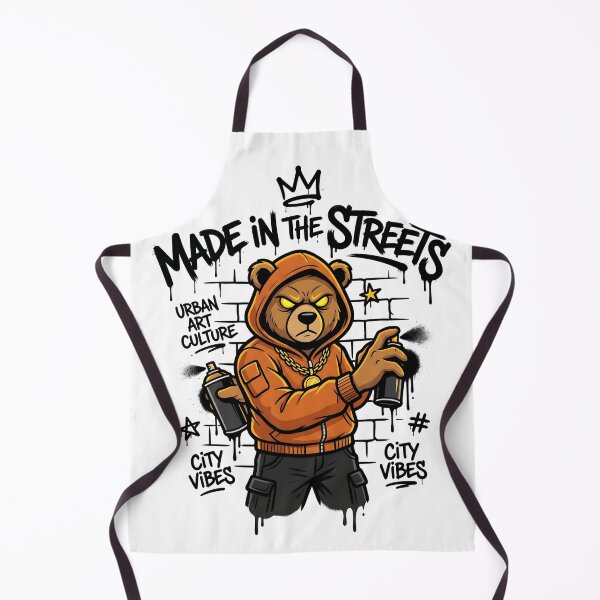 Item preview, Street Art Bear Graffiti – Urban Streetwear Spray Paint Design designed and sold by StickerNestYou.