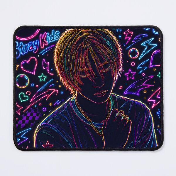 Item preview, Seungmin Stray Kids Neon Y2K Cyberpunk Fan Art designed and sold by looplandger.