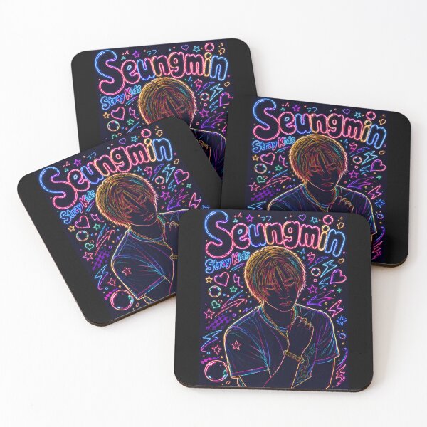 Item preview, Seungmin Stray Kids Neon Y2K Cyberpunk Fan Art designed and sold by looplandger.