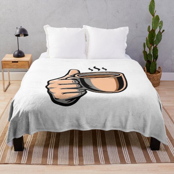 Item preview, Hand Holding Coffee Cup – Coffee Lover Morning Drink Design designed and sold by StickerNestYou.