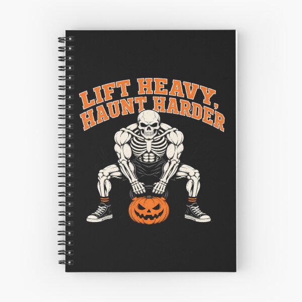 Item preview, Lift Heavy Haunt Harder Shirt, Comfort Colors® Skeleton Gym Tee, Funny Halloween Fitness Workout Graphic designed and sold by TshirtsLabs.