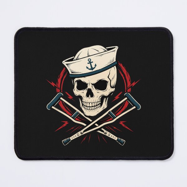 Item preview, Vintage Sailor Skull Crossbones designed and sold by ClotheDesigng.
