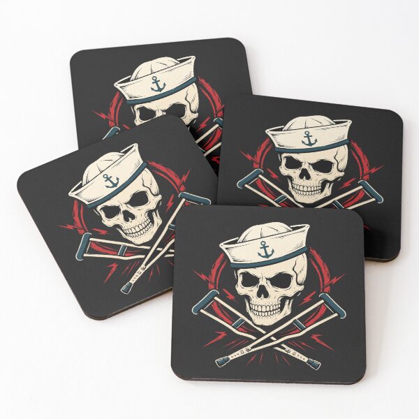 Item preview, Vintage Sailor Skull Crossbones designed and sold by ClotheDesigng.