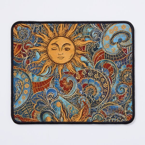 Item preview, Celestial Sun Moon Stars Patchwork | Vintage Cosmic Astrology Collage designed and sold by flowerpower999.