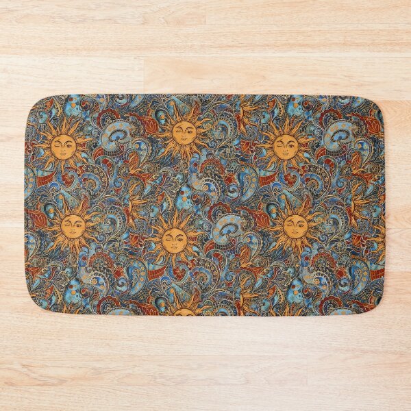 Item preview, Celestial Sun Moon Stars Patchwork | Vintage Cosmic Astrology Collage designed and sold by flowerpower999.