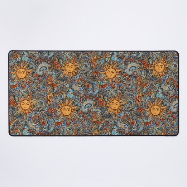 Item preview, Celestial Sun Moon Stars Patchwork | Vintage Cosmic Astrology Collage designed and sold by flowerpower999.