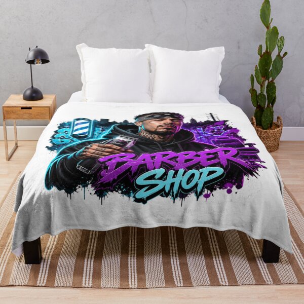 Item preview, Purple Neon Barber Shop Graffiti Streetwear designed and sold by Barber MD Culture.