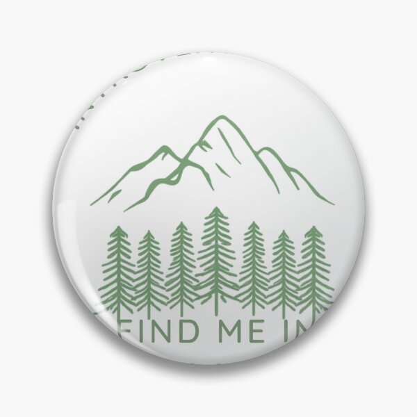 Item preview, Introvert Society Find Me in the Woods Sage Green Line Art Nature Graphic designed and sold by DecibelDecor034.