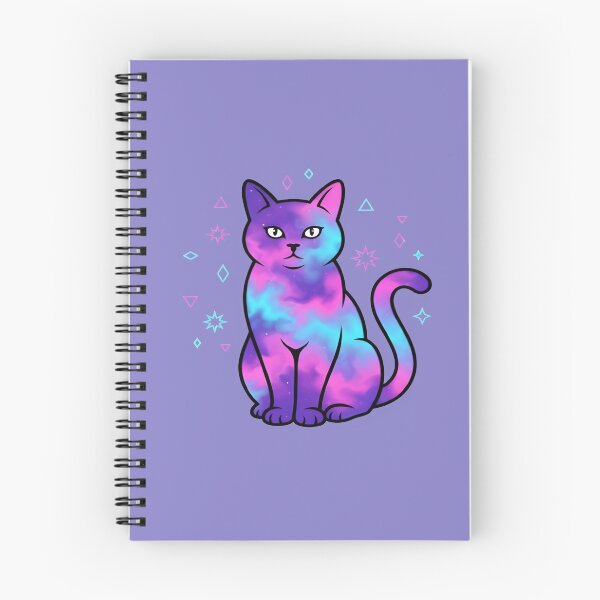 Item preview, Cosmic Galaxy Cat Neon Magic Cute Feline Art designed and sold by DailySparks.