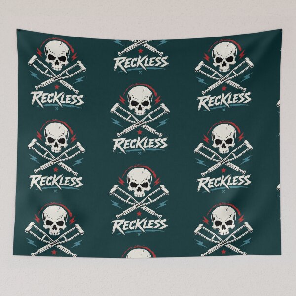 Item preview, Reckless Skull Crossbones designed and sold by ClotheDesigng.