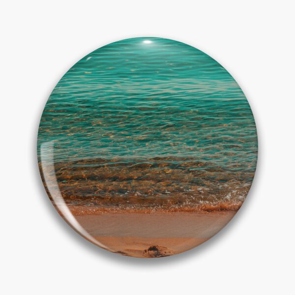 Item preview, Emerald Ocean Waves on Sandy Beach Shoreline designed and sold by Nightwindow.