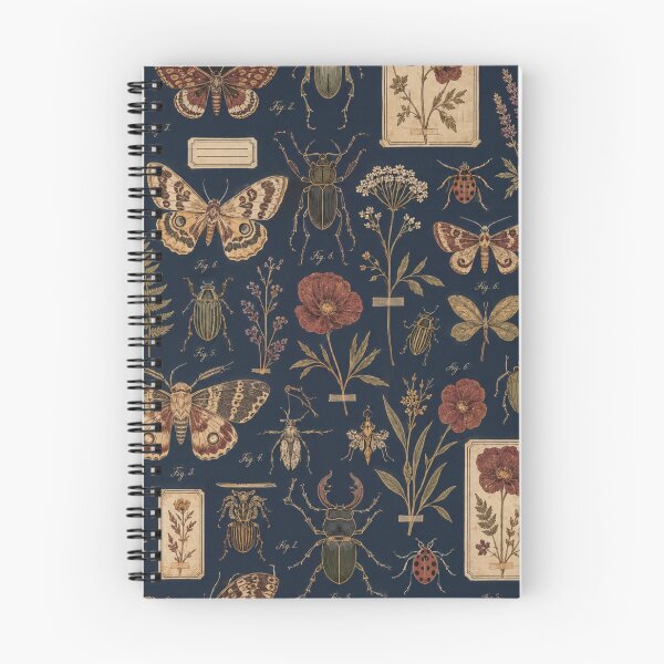 Item preview, Vintage Entomology and Botanical Specimen Chart Dark Academia designed and sold by QCena.