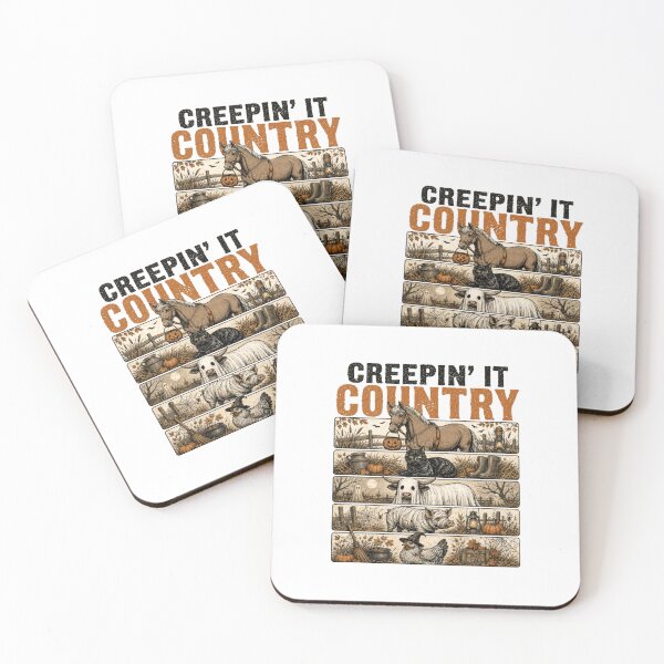 Item preview, Creepin' It Country Halloween Farm Scene designed and sold by cerima.