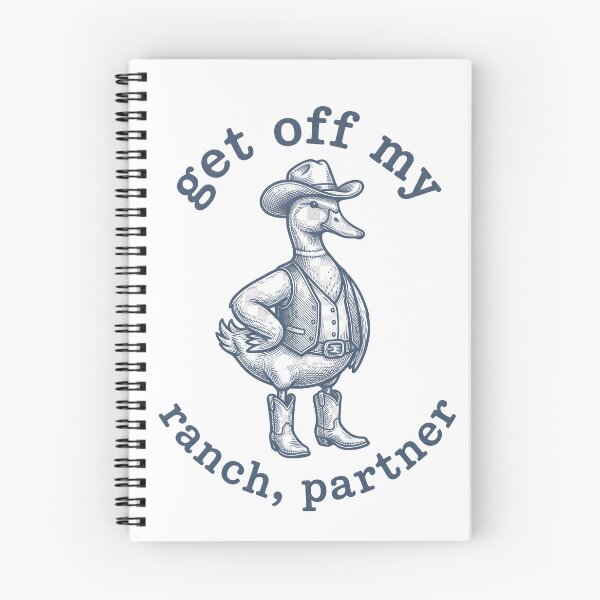 Item preview, Get Off My Ranch, Partner – Funny Cowboy Duck Western Design designed and sold by StickerNestYou.