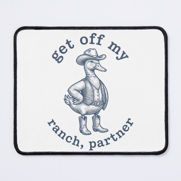 Item preview, Get Off My Ranch, Partner – Funny Cowboy Duck Western Design designed and sold by StickerNestYou.