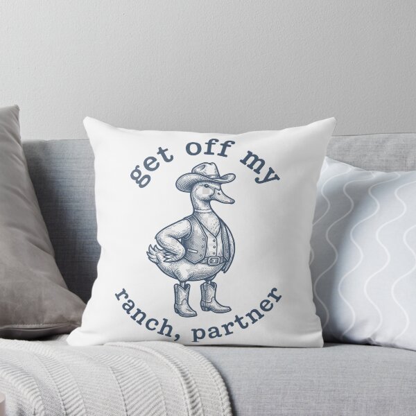 Item preview, Get Off My Ranch, Partner – Funny Cowboy Duck Western Design designed and sold by StickerNestYou.
