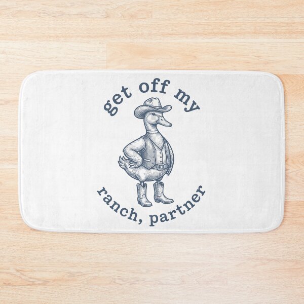 Item preview, Get Off My Ranch, Partner – Funny Cowboy Duck Western Design designed and sold by StickerNestYou.