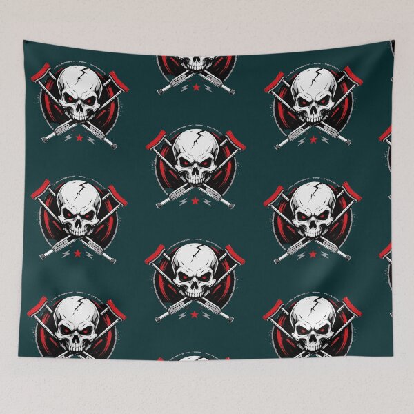 Artikelvorschau, Vintage Totenkopf mit gekreuzten Knochen entworfen und verkauft von ClotheDesigng.