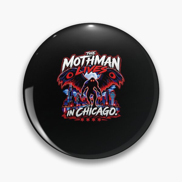 Item preview, The Mothman Lives in Chicago - Chicago Cryptid Legend designed and sold by ViniBall.
