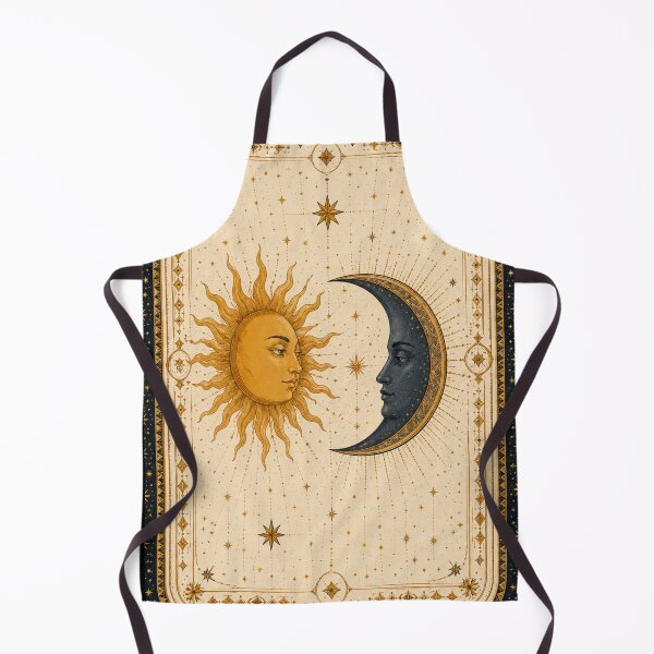 Item preview, Celestial Sun Moon Stars Patchwork | Vintage Cosmic Astrology Collage designed and sold by flowerpower999.