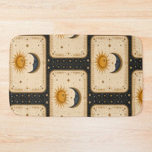 Item preview, Celestial Sun Moon Stars Patchwork | Vintage Cosmic Astrology Collage designed and sold by flowerpower999.