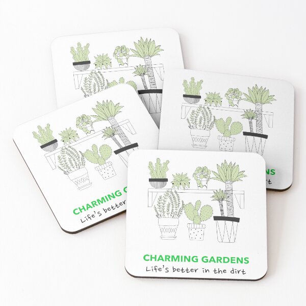 Item preview, Charming gardens life’s better in the dirt designed and sold by WallyThreads.