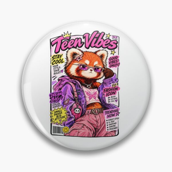 Item preview, Trendy Red Panda Teen Magazine Cover designed and sold by Snurly.