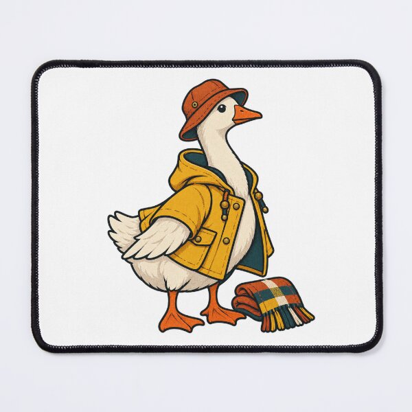Item preview, Autumn Porch Goose Outfit for Seasonal Decor Fans designed and sold by UrbanCanvvas.