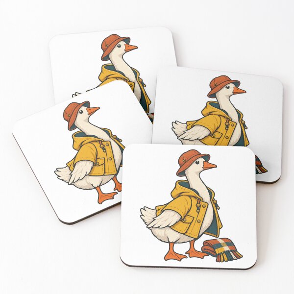 Item preview, Autumn Porch Goose Outfit for Seasonal Decor Fans designed and sold by UrbanCanvvas.