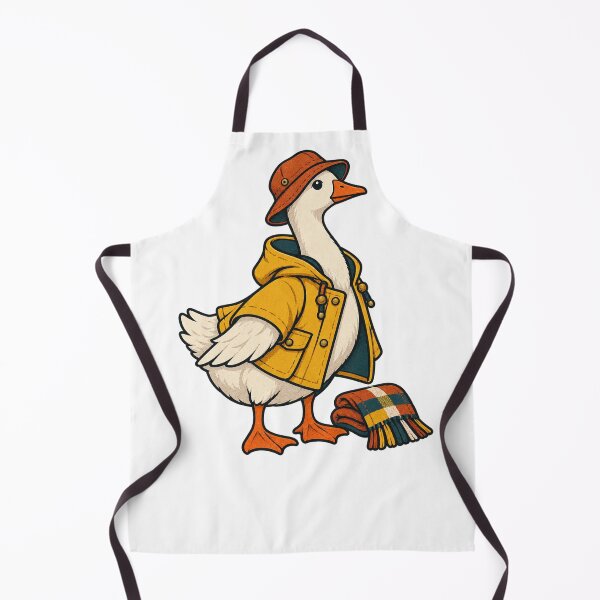 Item preview, Autumn Porch Goose Outfit for Seasonal Decor Fans designed and sold by UrbanCanvvas.