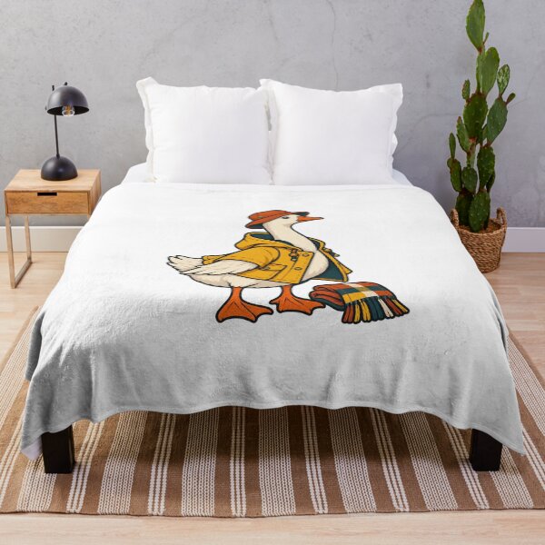 Item preview, Autumn Porch Goose Outfit for Seasonal Decor Fans designed and sold by UrbanCanvvas.