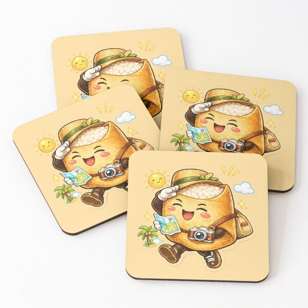 Item preview, Traveling Inari Sushi – Cute Japanese Food Adventurer designed and sold by OddGarage.