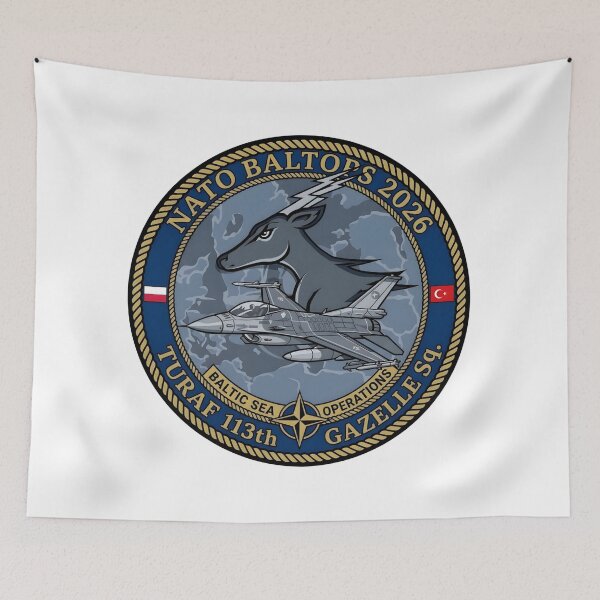 Item preview, Turkish Air Force 113th Gazelle Squadron BALTOPS 2026 Patch designed and sold by CharlieDesings.