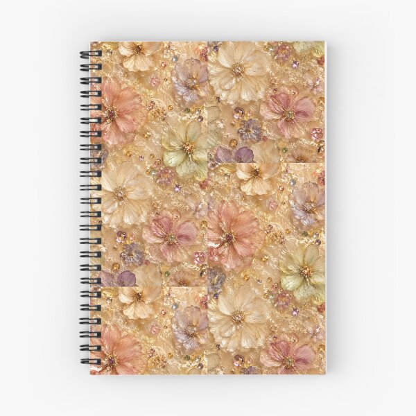 Item preview, Elegant Pressed Floral Phone Case, Golden Botanical Flowers, Blush Pink Crystal Gems, Romantic Cottagecore Floral Aesthetic Gift designed and sold by NoorNestCo.