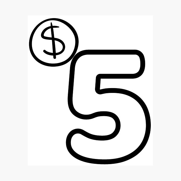 Item preview, Five dolar design for the funny one! designed and sold by COZ17.