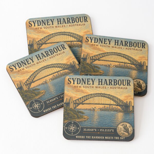 Item preview, Sydney Harbour Bridge Vintage Travel designed and sold by naturalsurvival.