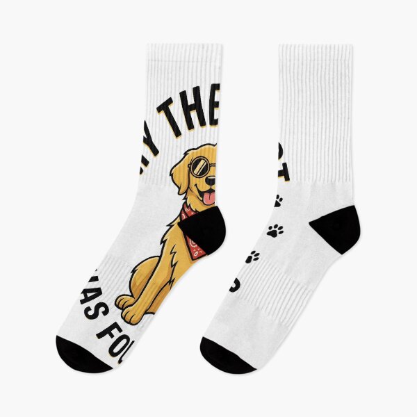 Item preview, My Therapist Has Four Paws – Funny Golden Retriever Dog Design designed and sold by StickerNestYou.