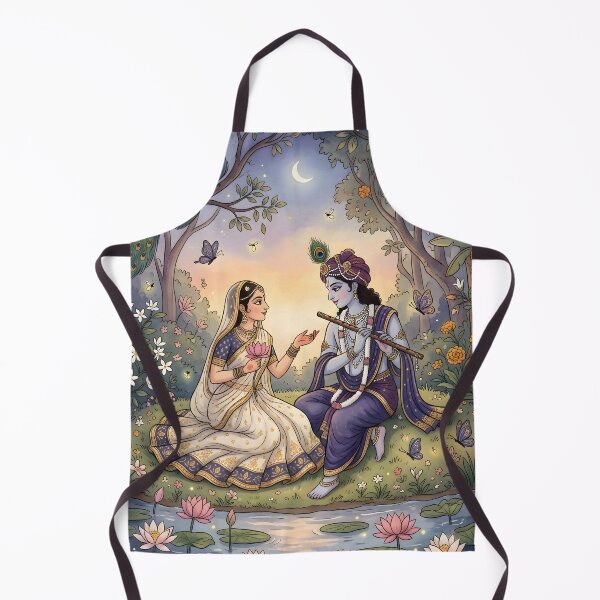 Item preview, Radha Krishna in Vrindavan designed and sold by hutofdesigns.