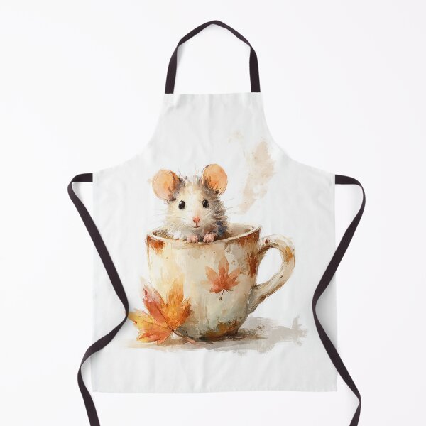 Item preview, Cozy Autumn Mouse in a Coffee Cup designed and sold by Helenaphotoart.