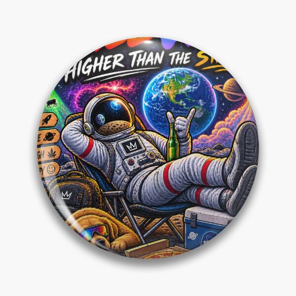 Item preview, Funny Astronaut Shirt – Chill Vibes Higher Than The Stars Space Adventure designed and sold by Molli98.